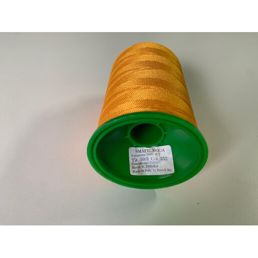 Ata de cusut piele SMAFIL MODA 10/3 Portocaliu 252, 1150 mt.