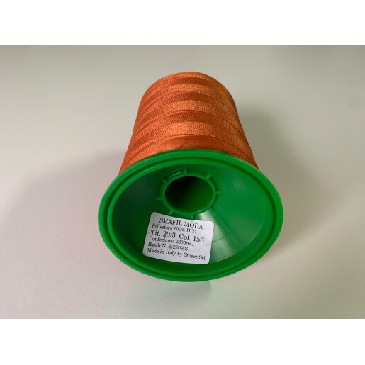 Ata de cusut piele SMAFIL MODA 20/3, Caramiziu 156, 2300 mt.