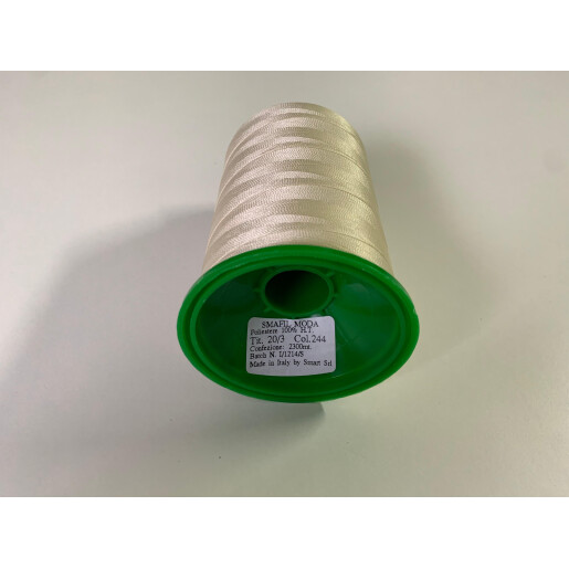 Ata de cusut piele SMAFIL MODA 20/3, Crem-deschis 244, 2300 mt.