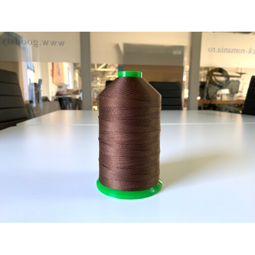 Ata de cusut piele SMAFIL MODA 10/3 Maro 107, 1150 mt.