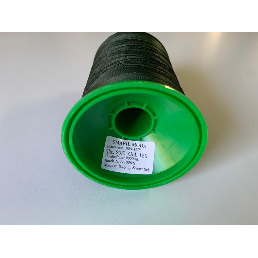 Ata de cusut piele SMAFIL MODA 20/3, Verde 159, 2300 mt.