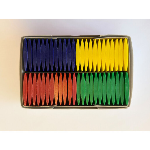 Creta cerata color pentru croitorie - 48 buc/cutie – Italia (galben-verde-rosu-albastru)