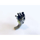 Piciorus presor cu canal dreapta pentru aplicat cheder 1/8''- 3,18 mm, rola si surub presare