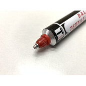 Marker permanent cu varf metalic pentru materiale textile dalo Rosu – Italy