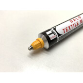 Marker permanent cu varf metalic pentru materiale textile dalo Galben – Italy