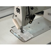Masina de cusut liniar, automata, cu transport cu acul in material Durkopp 272